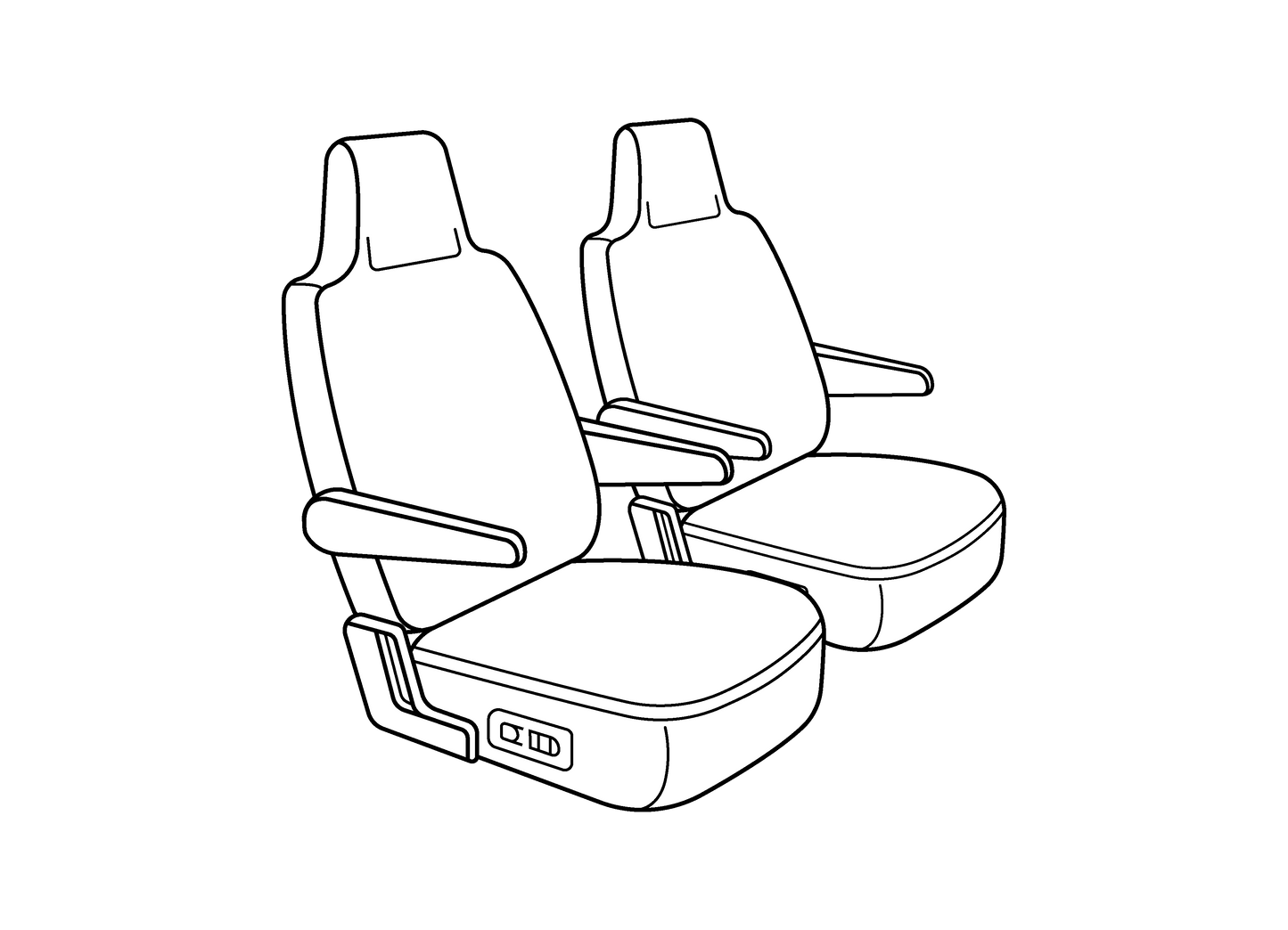 SEAT BOTTOMS ONLY REAR-Western Saddleblanket